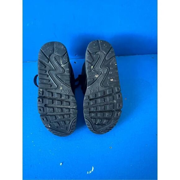 Nike Air Max 90 LTR (PS) Toddler shoes CD6867-001. Size 12C  BLACK-BLACK - Picture 6 of 7